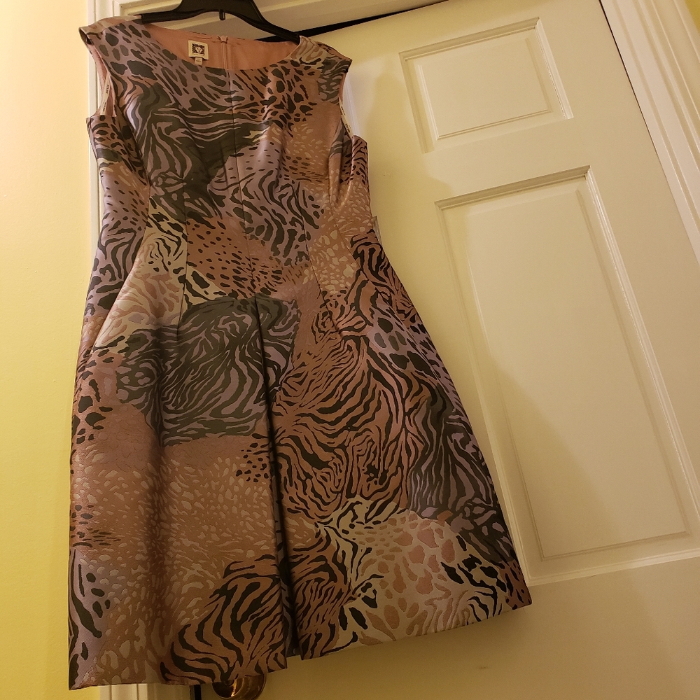 Ann Klein cocktail lined dress